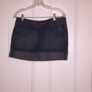 Denim mini skirt